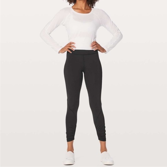 lululemon athletica Pants - LULULEMON Play Off The Pleats Black Leggings Size 2